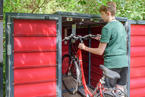 Ausparken ganz einfach - Fahrradgarage | Fahrradbox