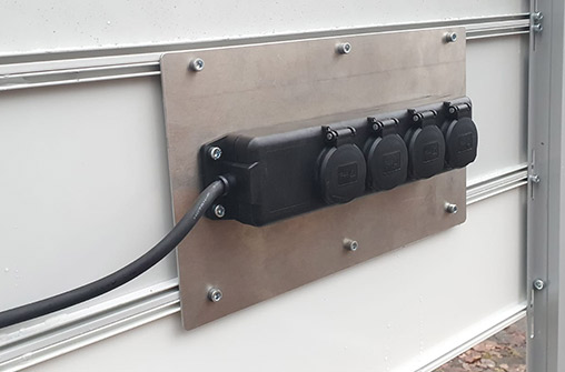 Steckdosenleiste für - Fahrradgarage | Fahrradbox