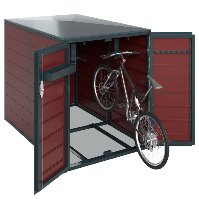 Fahrradgarage aus Aluminium
