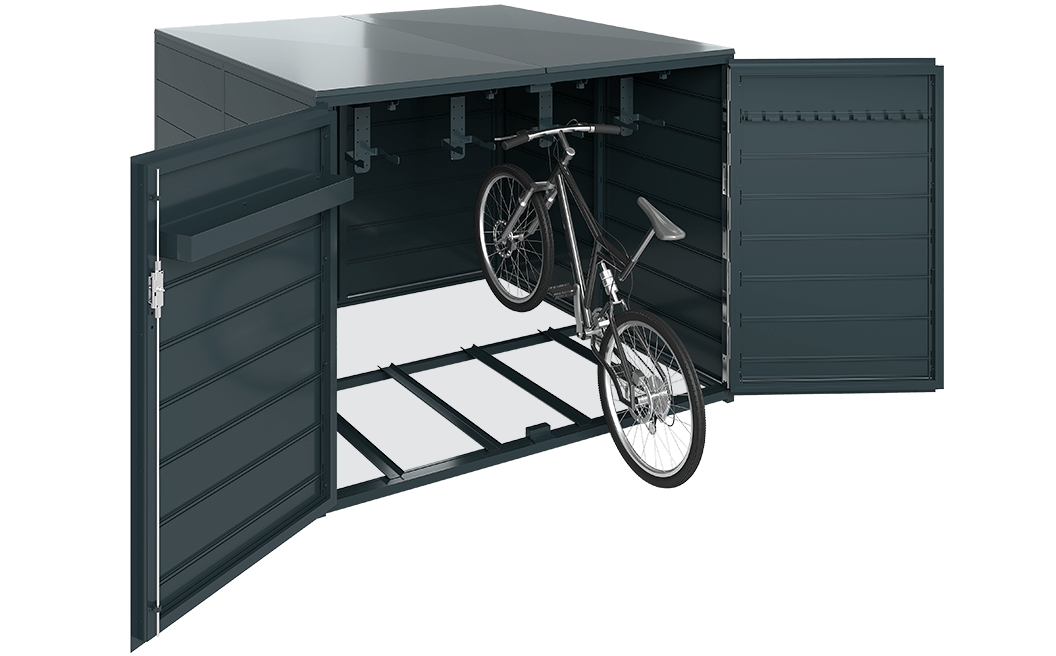 Fahrradgarage aus Aluminium