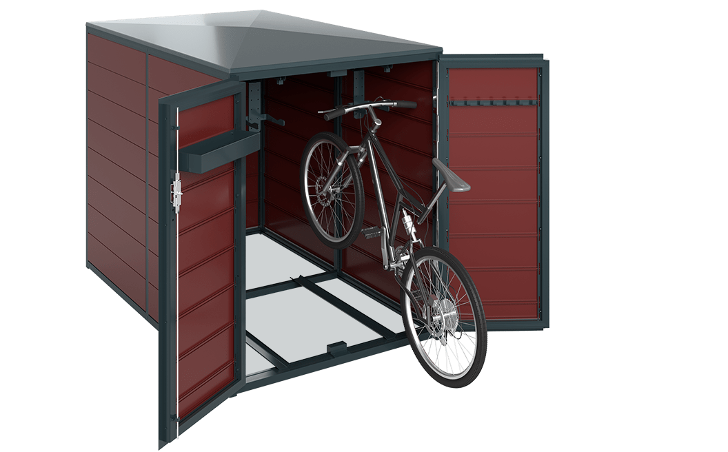 Fahrradgarage aus Aluminium